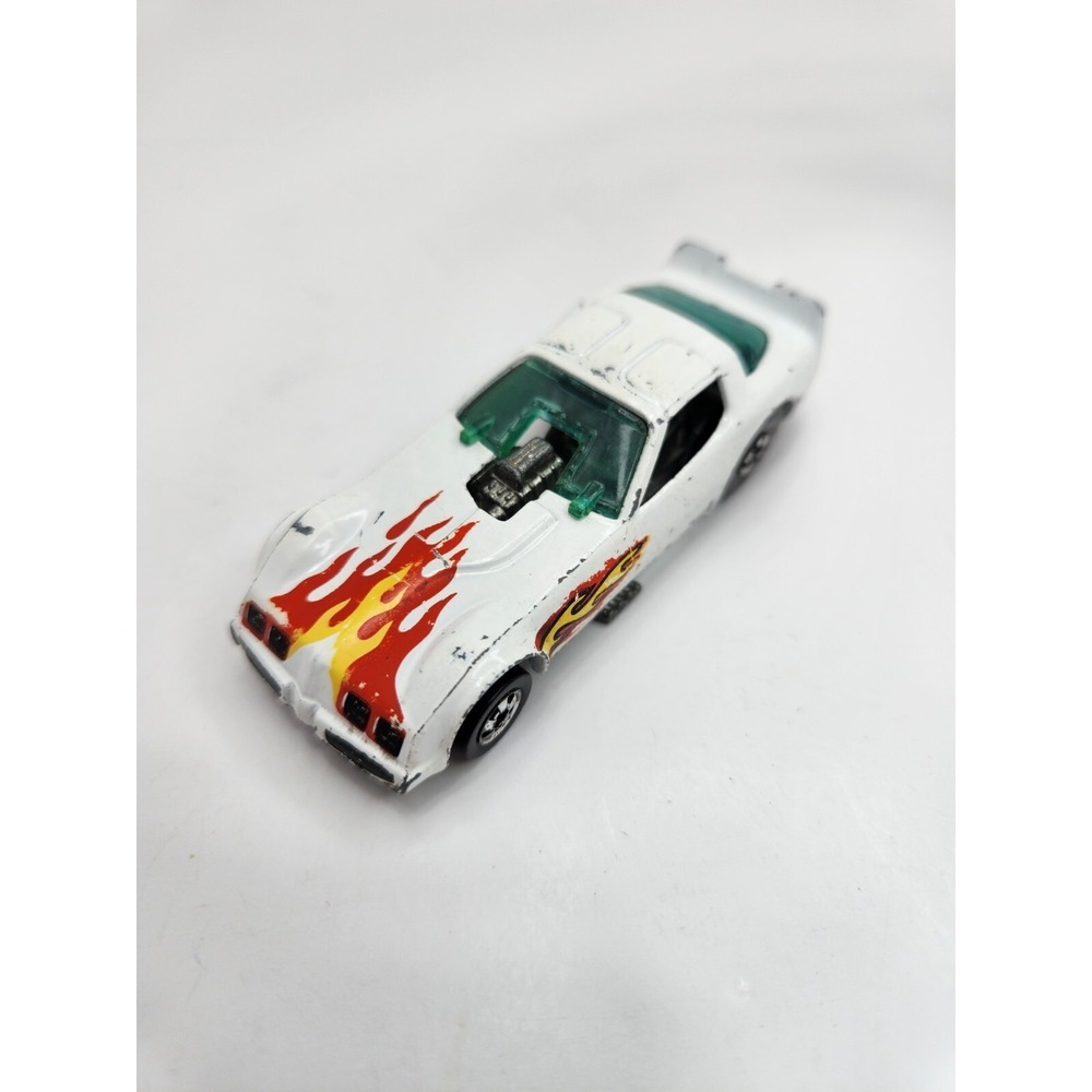 Hot Wheels 1977‎ Pontiac Firebird Fireball Funny Car White Blackwell Malaysia